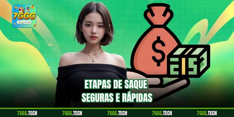 Etapas de saque seguras e rápidas